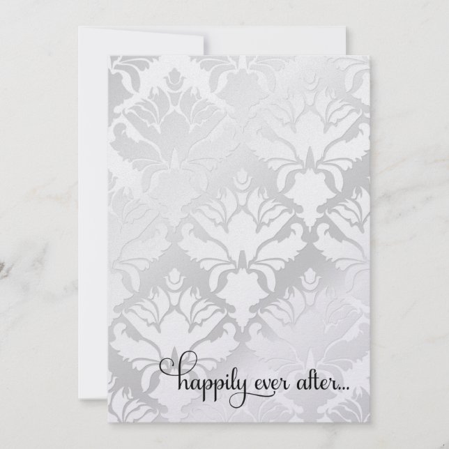 311 Happily Ever After Bridal Shower Metallic Invitation (Front)