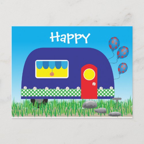 311 Happy Camper Cute Cool Gifts Postcard