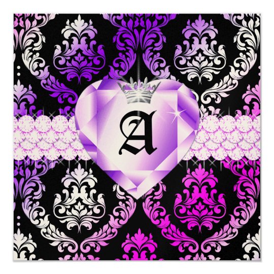 311 Haute Heart Hot Mix Lips Damask Metallic Card