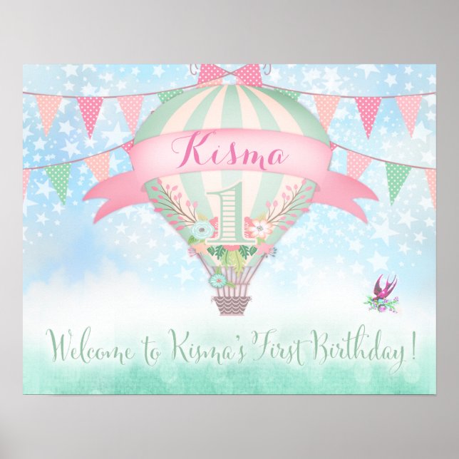 311 Hot Air Balloon Welcome Sign (Front)