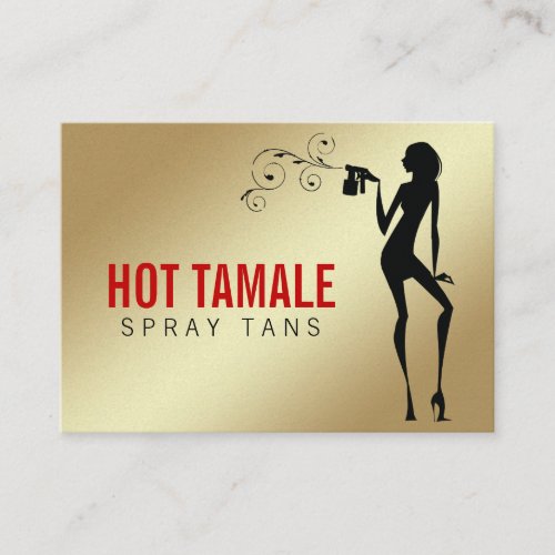 311 Hot Tamale Spray Tans Gorgeous Metallic Business Card