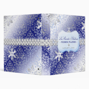 311 Ice Princess Winter Wedding 3 Ring Binder