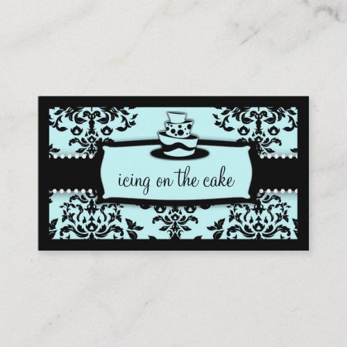 311 Icing on the Cake 3 Tier Blue Business Card
