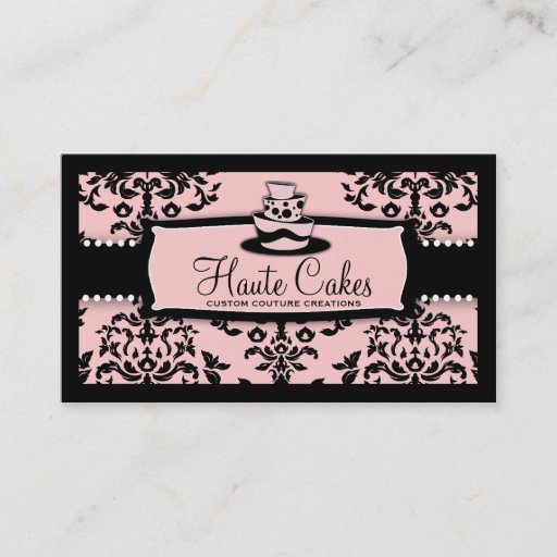 Customizable 311 Icing on the Cake 3 Tier Pink Business Card