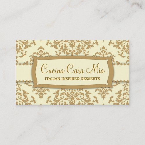 311 Icing on the Cake Buttercream Business Card Template