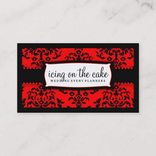 Customizable 311 Icing on the Cake Cherry Frosting Business Cards