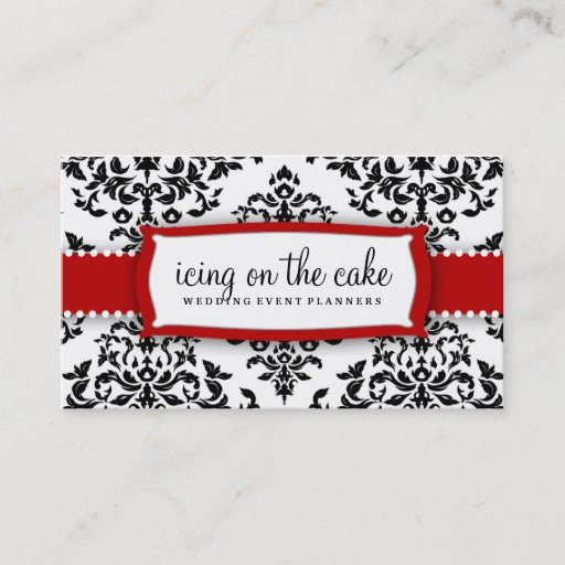 Customizable 311 Icing on the Cake - Cherry Frosting Business Card Templates