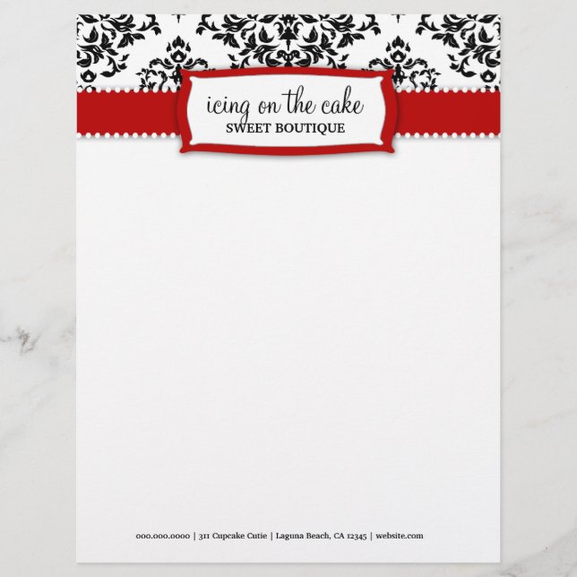 311 Icing on the Cake Cherry Letterhead (Front)