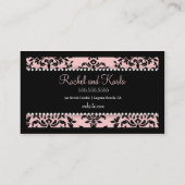 311 Icing on the Cake Fleur Di Lis Sweet Pink Business Card (Back)