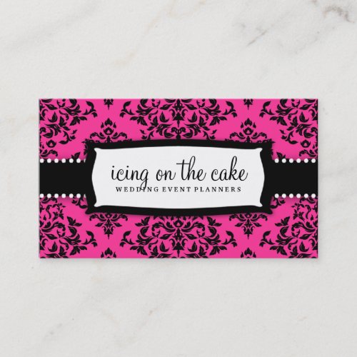 311 Icing on the Cake Hot Pink Business Card