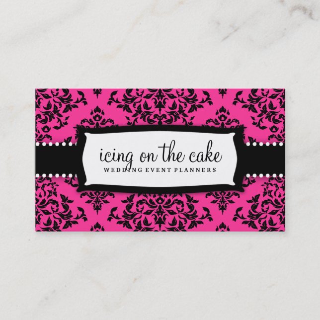 311 Icing on the Cake Hot Pink Business Card (Front)