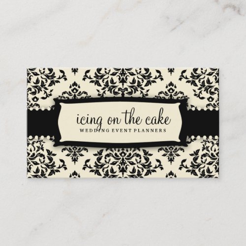 311 Icing on the Cake Liquorice Cream Business Card Template