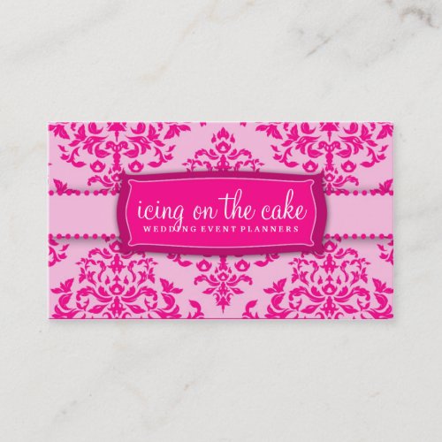 311 Icing on the Cake Pink Business Card Template