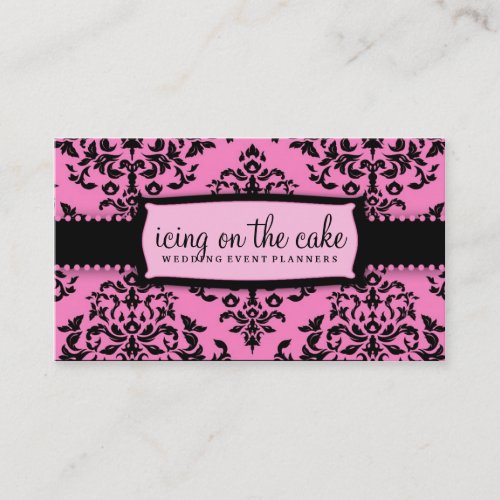 311 Icing on the Cake Pink Liquorice Business Card Templates