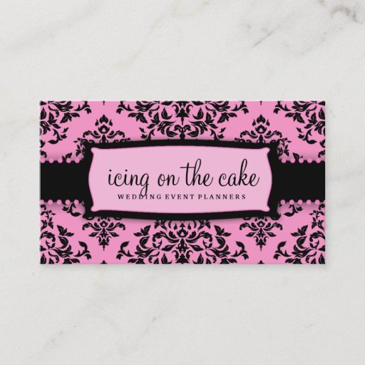 Customizable 311 Icing on the Cake Pink Liquorice Customizabl Business Card Template