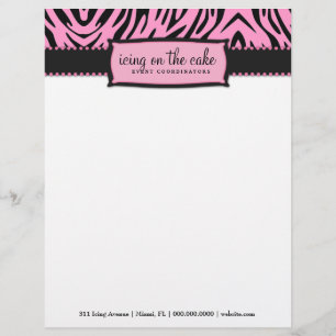 311-Icing on the Cake Pink Liquorice Zebra Letterhead