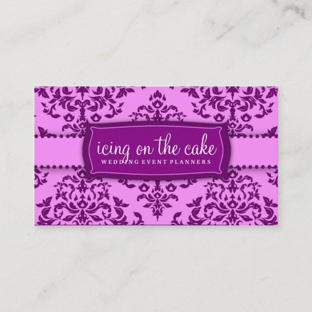 311 Icing on the Cake Purple Business Card (Front)