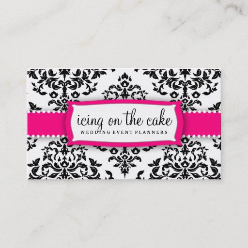 Customizable 311 Icing on the Cake Strawberry Frosting Business Card Template