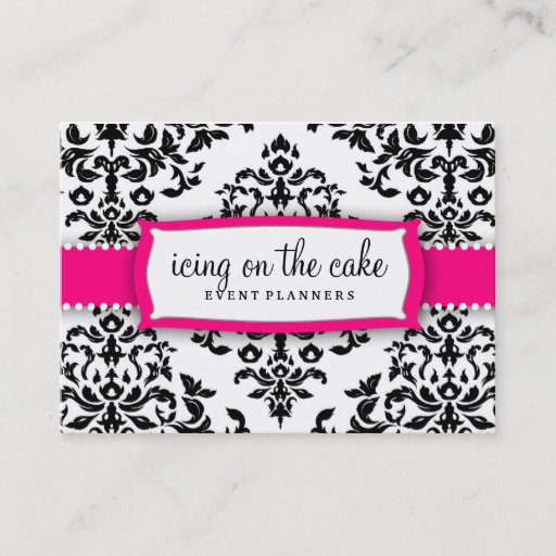 Customizable 311 Icing on the Cake Strawberry Frosting Chubby Business Cards