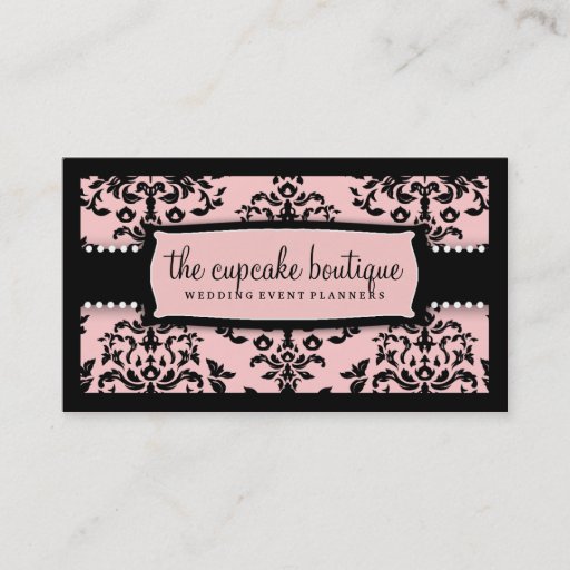 Customizable 311 Icing on the Cake Sweet Icing Pink Business Card Template
