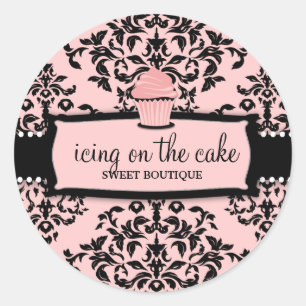 311 Icing on the Cake Sweet Icing Pink Cupcake Classic Round Sticker
