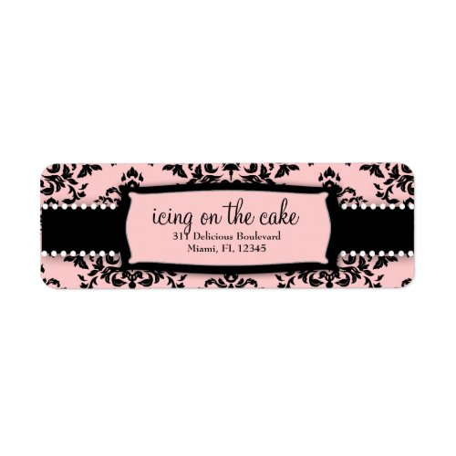 311 Icing on the Cake Sweet Pink Address Label