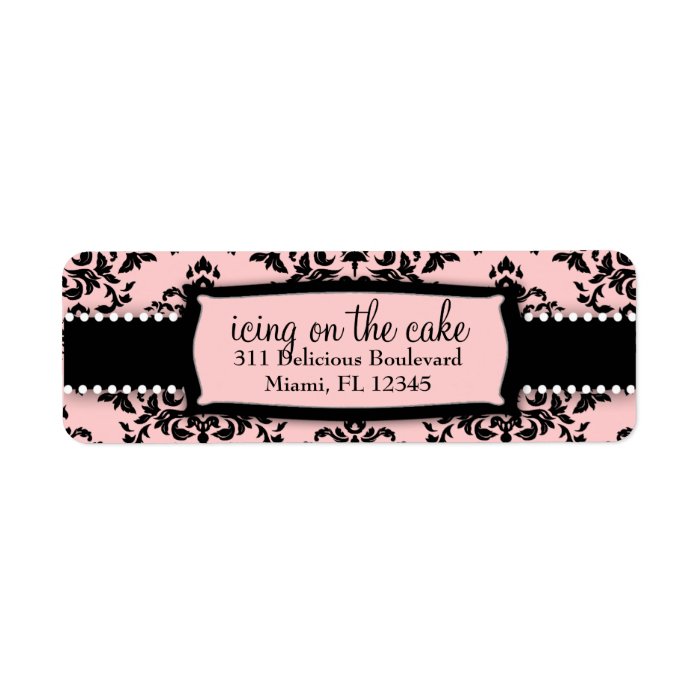 311 Icing on the Cake Sweet Pink Address Label