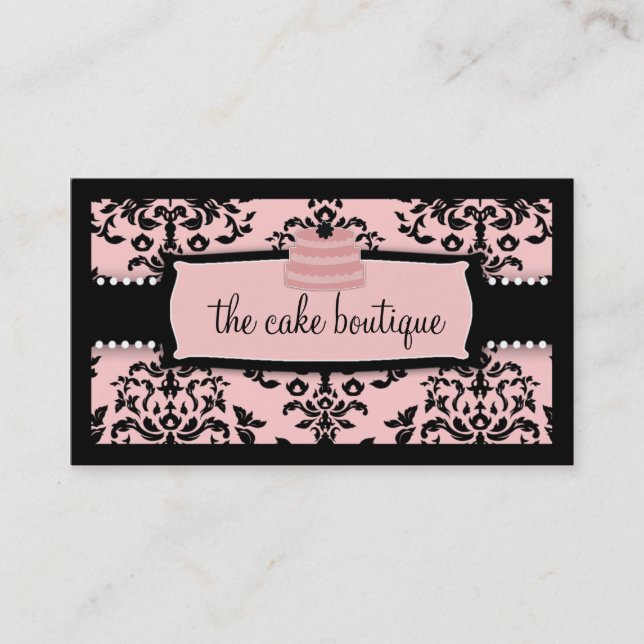 311 Icing on the Cake Tier Sweet Icing Pink Business Card (Front)
