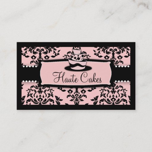 Customizable 311-Icing on the Cake Tier - Sweet Icing Pink Business Card