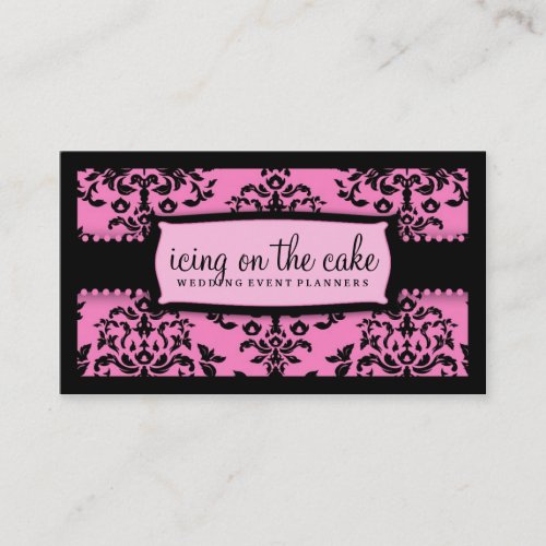 311 Icing on the Cake Too Pink Liquorice Business Card Templates