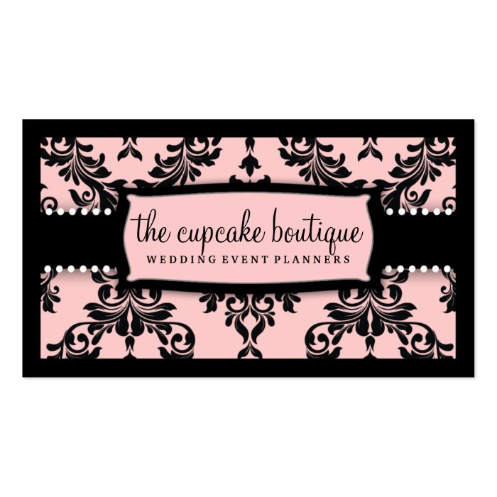 311 Icing on the Cake Too   Sweet Icing Pink Business Card