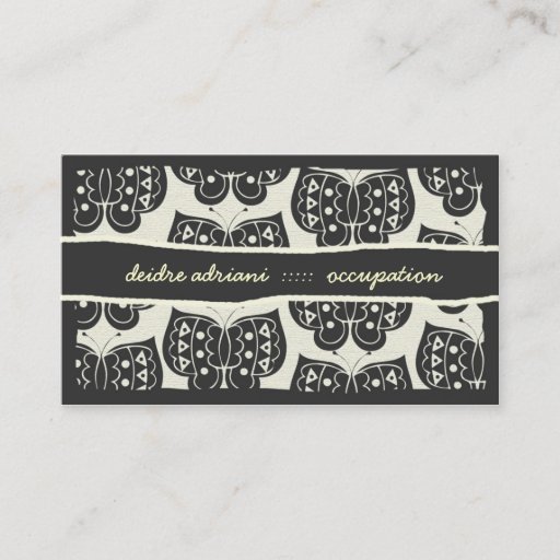 Customizable 311 IN THE SKY BUTTERFLY BUSINESS CARD TEMPLATE