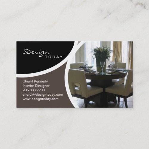 311 Interior Design Staging Modern Business Card