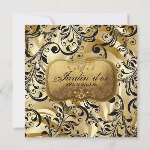 311-Jardin d'or with Zebra Gift Certificate Custom Announcements