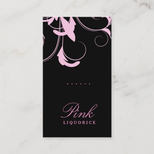 311 Julianna Pink Liquorice Damask Business Card