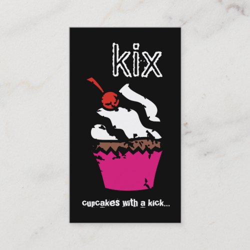 311 Kickin Cupcake Business Card