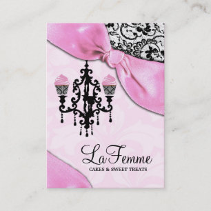 311 La Femme Cakes Pink Business Card