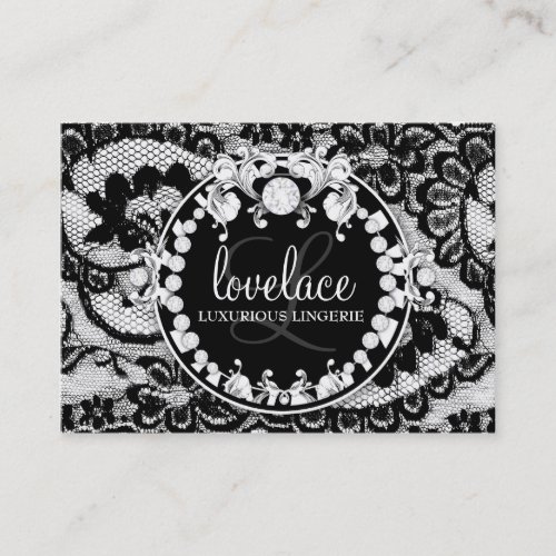 311-Lace de Luxe Circque D' Zebra Business Card Template