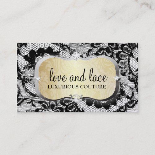 311 Lace De Luxe Lavish Cream Platter PUNCH CARD Business Card Template