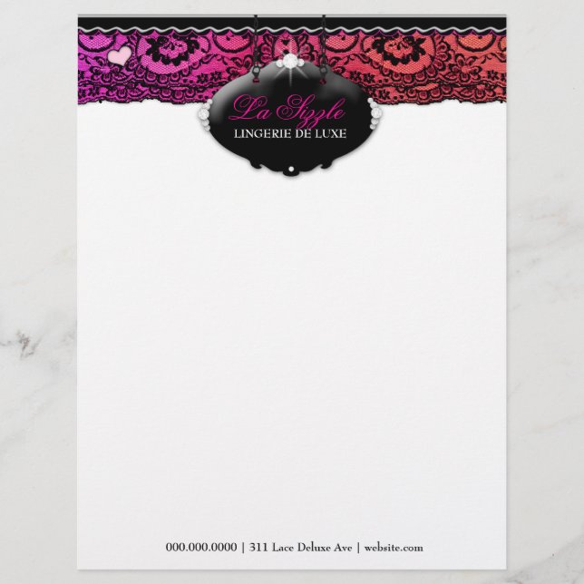 311-Lace de Luxe - Multi-Colored Letterhead (Front)