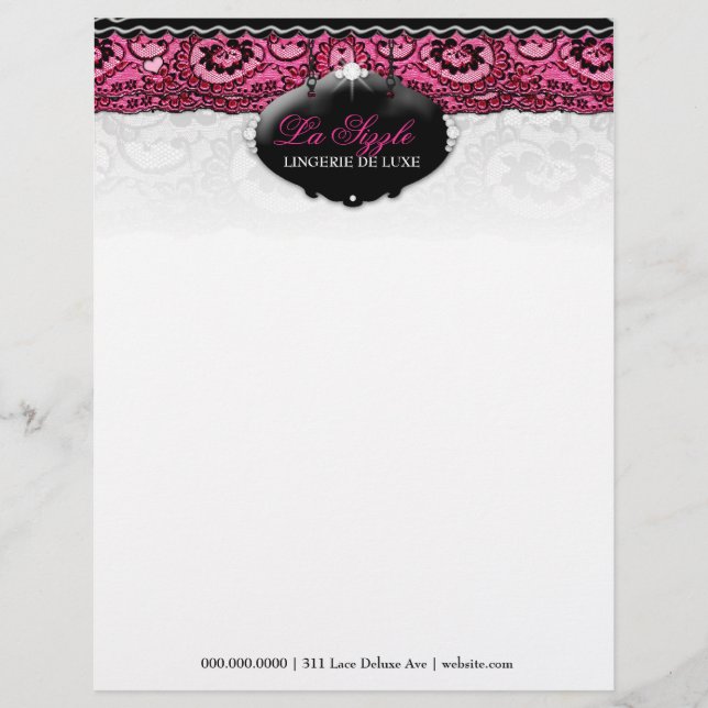 311-Lace De Luxe - Pink Diamonds Letterhead (Front)
