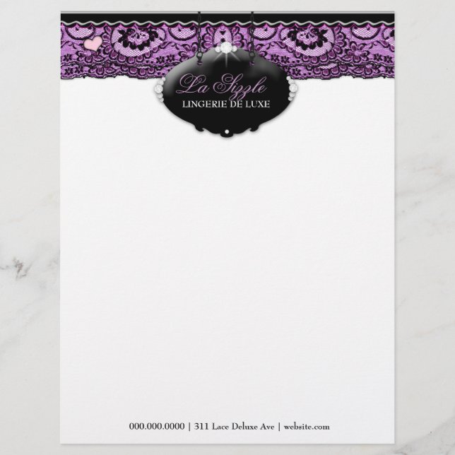 311-Lace De Luxe - Violet Letterhead (Front)