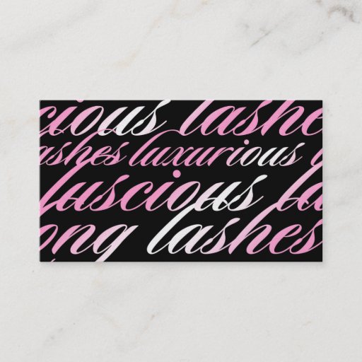Customizable 311 Lash Extensions Business Card