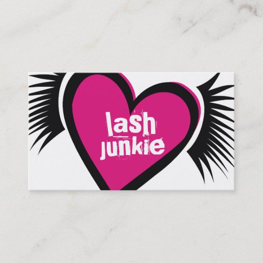 Customizable 311-Lash Junkie Business Card