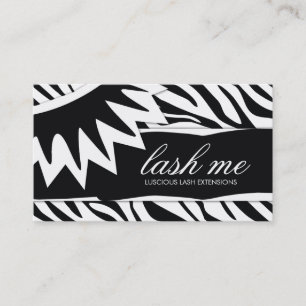 311-Lash Me   Zebra Stripes Business Card