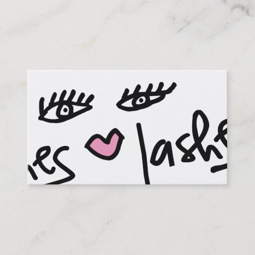 Customizable 311-Lash Service Customizable | White Business Card