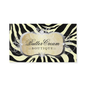 311 Lavish Buttercream Platter Zebra Business Card