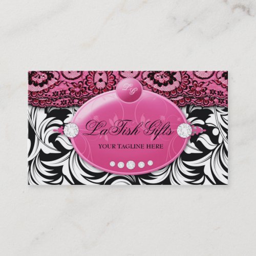 311-Lavish Pink Delish with Fashionista Business Cards