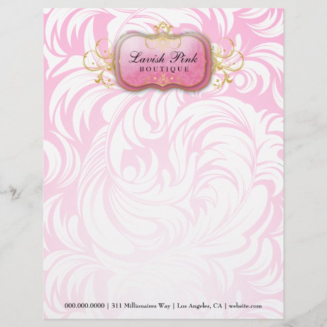311-Lavish Pink - Letterhead | Pink Background (Front)