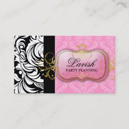 311 Lavish Pink Plate Business Cards